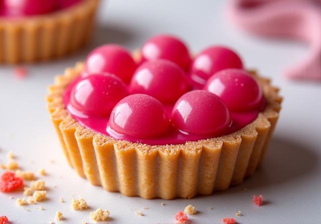 Plat de Tarte Praline préparé lors de l'atelier de cuisine.