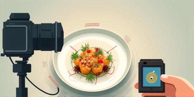 Illustration du service de photographie culinaire.